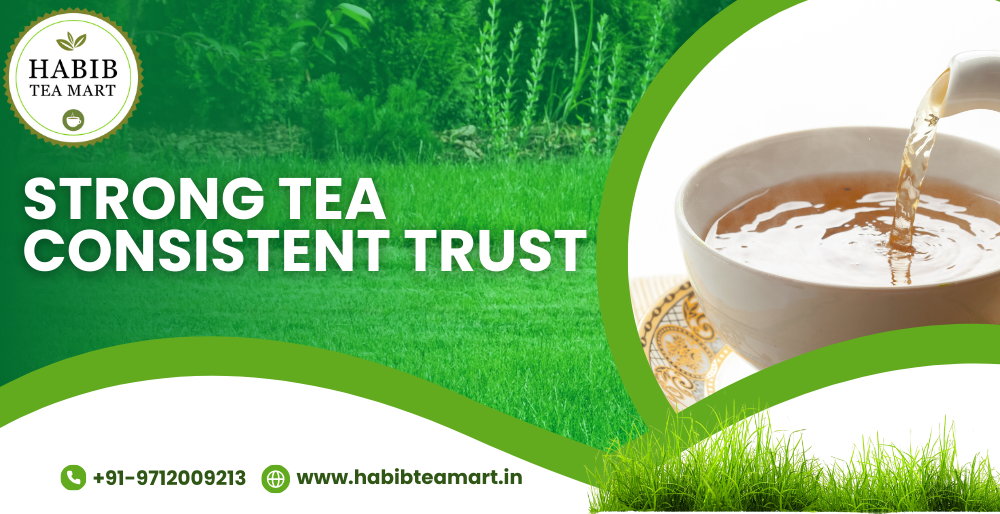 “Habib Tea Mart tea pack with cutting chai, representing a trusted tea supplier in Kalol known for strong and consistent tea.”