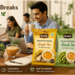Kadak Ginger Tea, Elaichi Tea and Masala Tea Instant Tea Premix preparation with 90 ml hot water