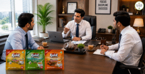 Kadak Ginger Elaichi and Masala Instant Tea Premix for an office cabin meeting